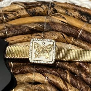 3/$18 Lane Bryant Gold Butterfly Buckle Bracelet - New - Lot 1025